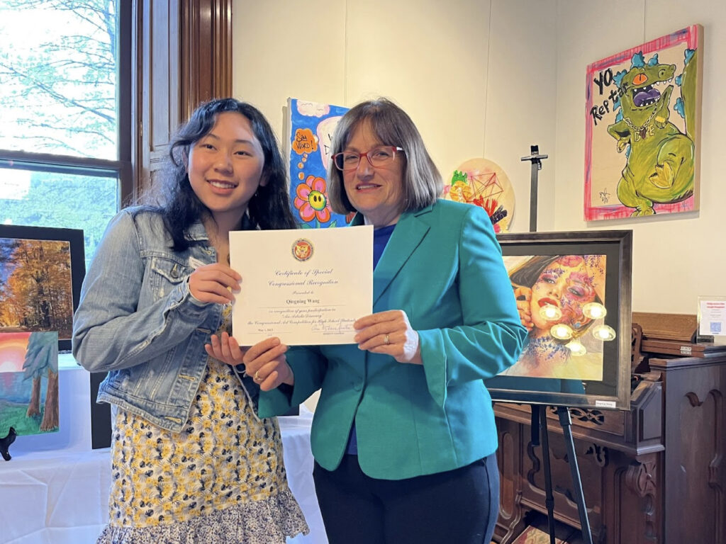 Qingning Wang ’23 Named Winner of 2023 Congressional Art Competition